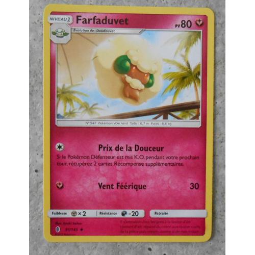 Pokémon - 91/145 - Farfaduvet - Sl2 - Soleil Et Lune - Gardiens Ascendants - Peu Commune