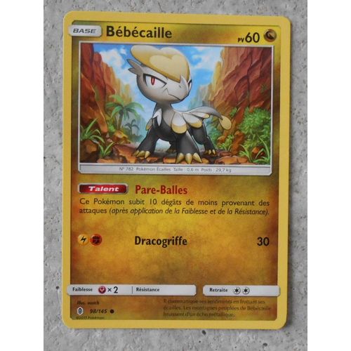 Pokémon - 98/145 - Bébécaille - Sl2 - Soleil Et Lune - Gardiens Ascendants - Commune