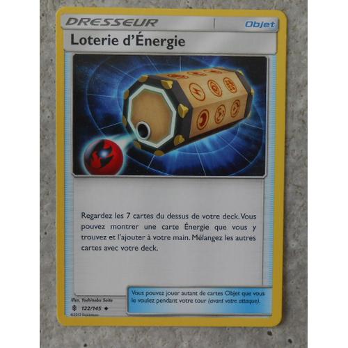 Pokémon - 122/145 - Loterie D'energie - Sl2 - Soleil Et Lune - Gardiens Ascendants - Peu Commune