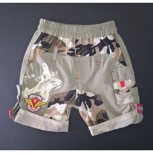 Bermuda Tom & Kiddy Company Militaire Coton 12 Mois Kaki