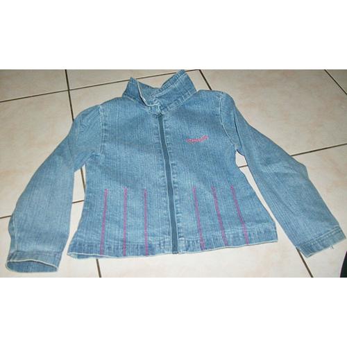 Veste Jean Bleu Clair Absorba Taille 6 Ans ....