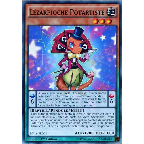 Carte Yu-Gi-Oh Mp16-Fr004 Lézarpioche Potartiste (Performapal Lizardraw) - Commune Neuf Fr