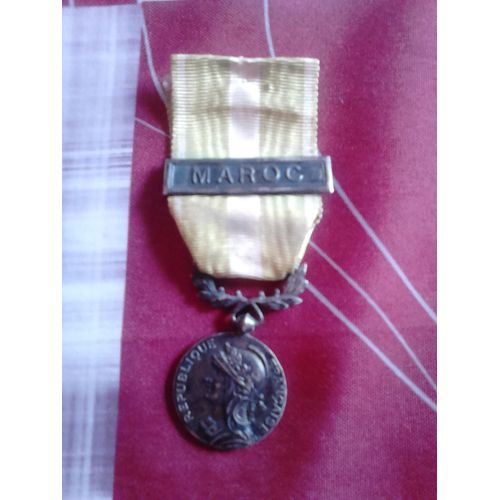 Médaille Du Maroc 1925 En Argent Par Georges Lemaire M69