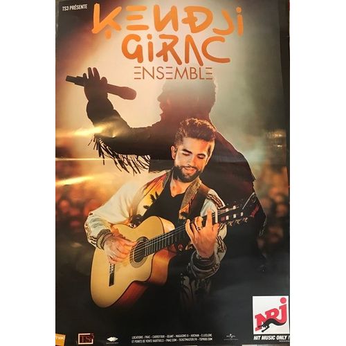 Kendji Girac - Ensemble 2017 - 80x120cm - Affiche / Poster Envoi En Tube