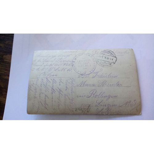Carte Postale Allemande 14/18 Landwehr 1916