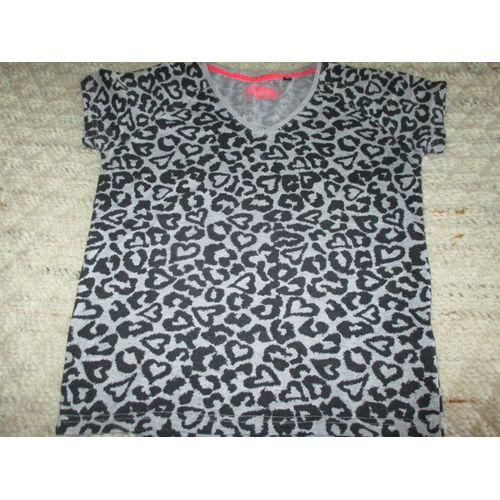 Tee-Shirt Col V 12 Ans " Coeurs
