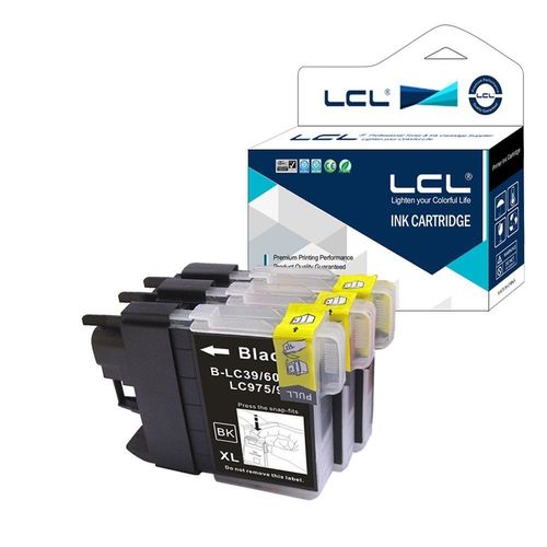 LCL Compatible LC985 LC985BK (3-Pack, Noir) Cartouches d'encre pour les séries Brother DCP-J125 J315W J515W J140W MFCJ265W J410 J415W J220