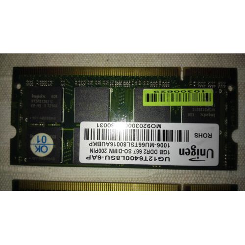 sodimm 1GB DDR2 SODIMM 200pin PC2-5300 667MHz CL5 Nanya