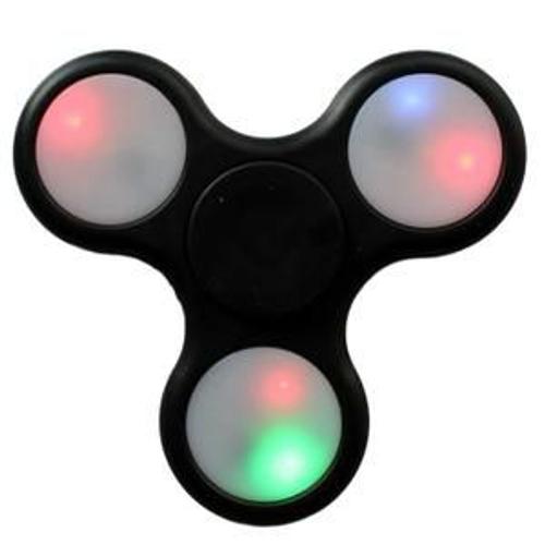 Noir L3 Tri Fidget Hand Spinner Led Gyro Widget Focus Jouet Edc Poche Triangle Desktoy Cadeau En Métal Pour Adultes Enfants 