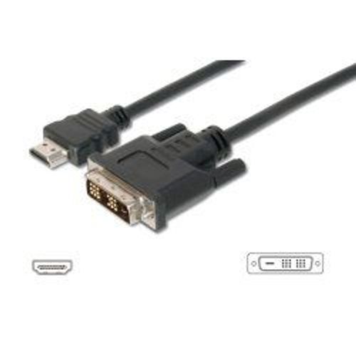 ITB Solution - Câble vidéo - HDMI / DVI - HDMI 19 broches (M) pour DVI-D (M) - 2 m