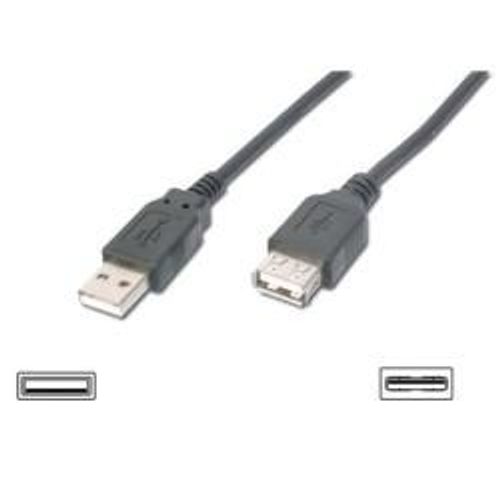 Nilox - Rallonge de câble USB - USB (F) pour USB (M) - USB 2.0 - 1.8 m - noir