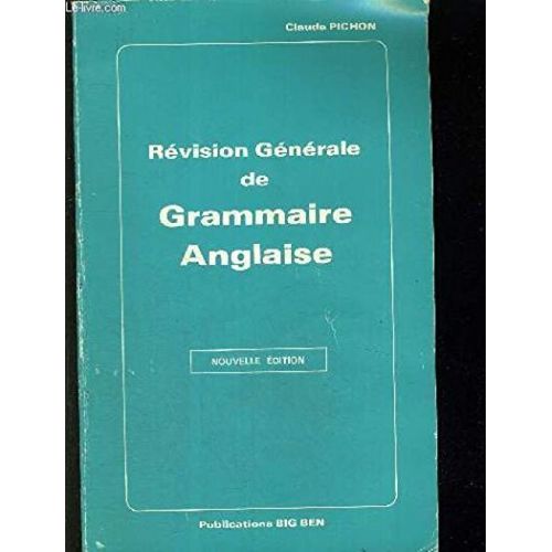 Révision Générale De Grammaire Anglaise