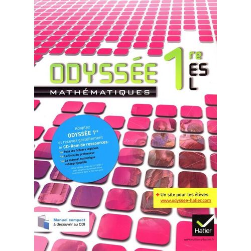 Odyssée Mathematiques 1res Es/L Ed. 2011 - Manuel De L'eleve (Version Enseignant)