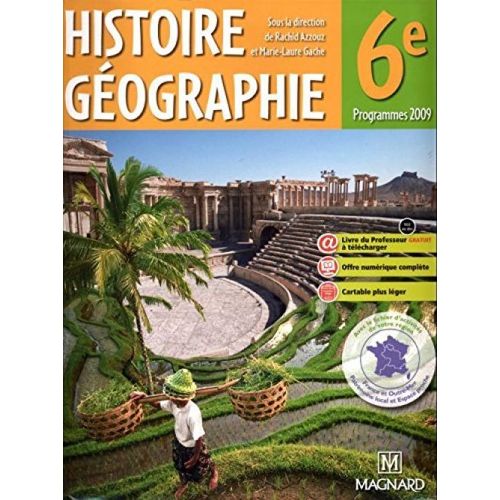 Histoire Géographie 6 Ème Programmes 2009 + Cd Rom