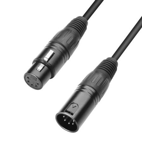 Adam Hall - K3DGH1000 - Câble DMX XLR mâle 5 points vers XLR femelle 5 points - 10.00 m