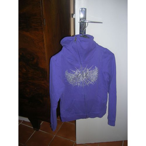 Veste À Capuche H&m Coton 12 Ans Violet