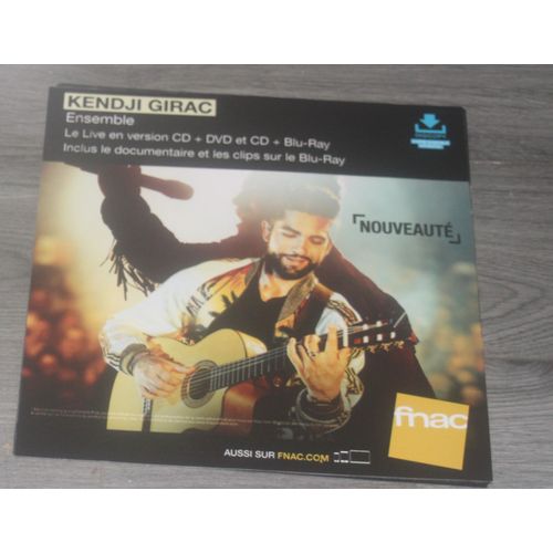 Plv 30x30cm Souple Kendji Girac Ensemble Live / Magasins Fnac