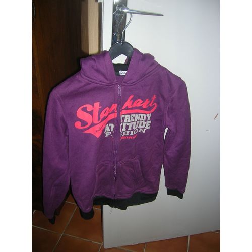 Veste U Collection À Capuche Polyester 10 Ans Violet