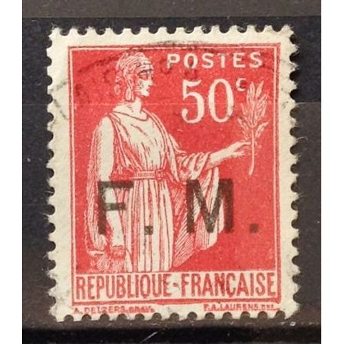 France - Fm Paix 50c Rose-Rouge (Très Joli N° 7) Obl - Année 1933 - N17501