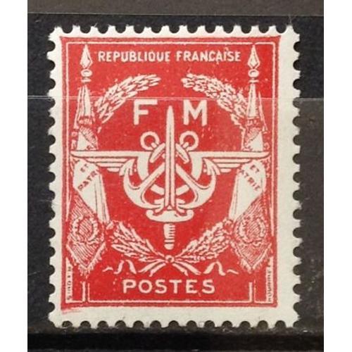 France - Fm Rouge (Impeccable N° 12) Neuf** Luxe (= Sans Trace De Charnière) - Année 1946 - N17515