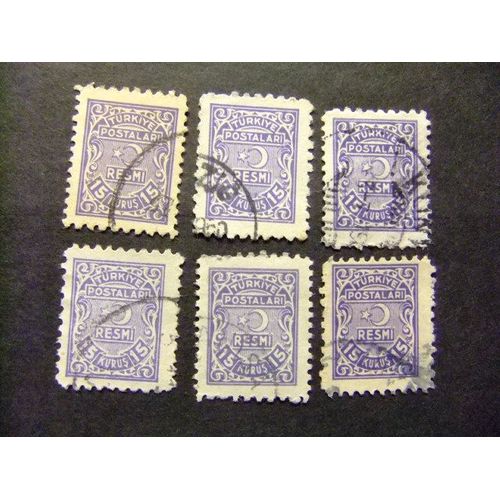 Turquie Turquia 1949 Sellos De Servicio Yvert Nº 7 Fu