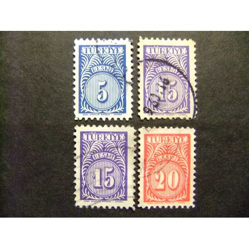 Turquie Turquia 1957 Sellos De Servicio Yvert Nº 45+47+47/48 Fu