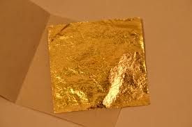 1000 X Feuille Feuilles d'or 24 K Carats 100% Veritable dans la Base Pour Dorure 