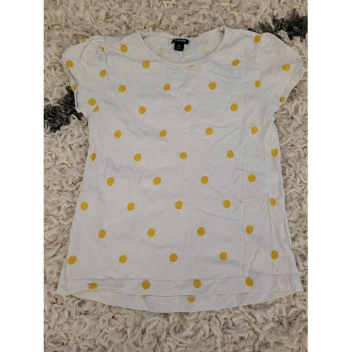 T-Shirt Pois Moutarde 4 Ans