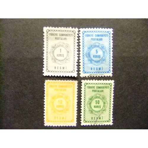 Turquie Turquia 1964 Sellos De Servicio Yvert Nº 87 /89 +91 Fu