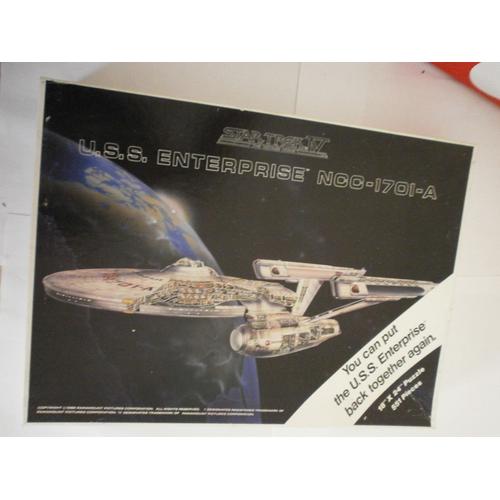 Puzzle Star Trek Iv Uss Enterprise Ncc-1701-A 551 Pièces 1986 Complet Et En Boite