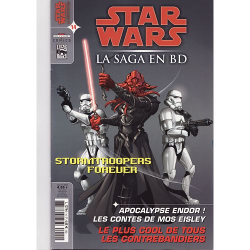 Star Wars Boshek / Star Wars Legacy : Le Bleu / Star Wars : La Guerre Des Clones / Les Contes De Mos Eisley / Star Wars Apocalypse Endor : Star Wars ( La Saga En B.D. / Bd ) N° 14 ( Juillet 2008 )