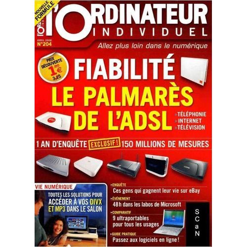 L Ordinateur Individuel N° 204 : Le Palmares De L Adsl
