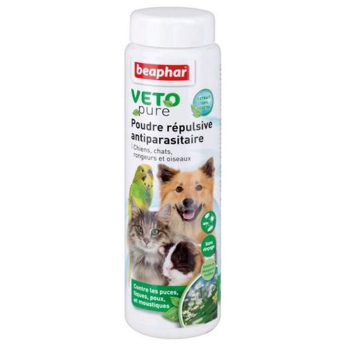 Beaphar Poudre Antiparasitaire Vetopure - Pour Chien, Chat, Rongeurs Et Oiseaux - 60g