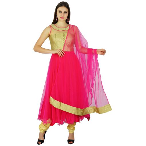 Salwar Kameez Prêt-à-Porter - Taille Petit (S) - Rose - Neuf Avec Étiquettes