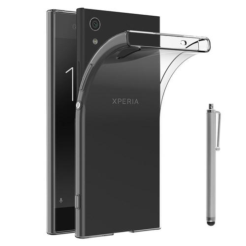Coque Silicone Pour Sony Xperia Xa1 Ultra 6.0" Gel Ultraslim Et Ajustement Parfait - Transparent + Stylet
