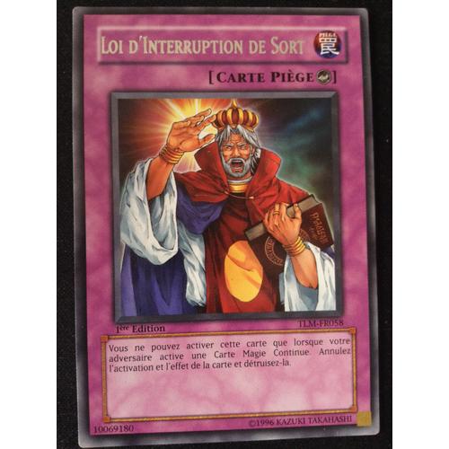 Yugioh! Loi D'interruption De Sort - Rare - Tlm-Fr058