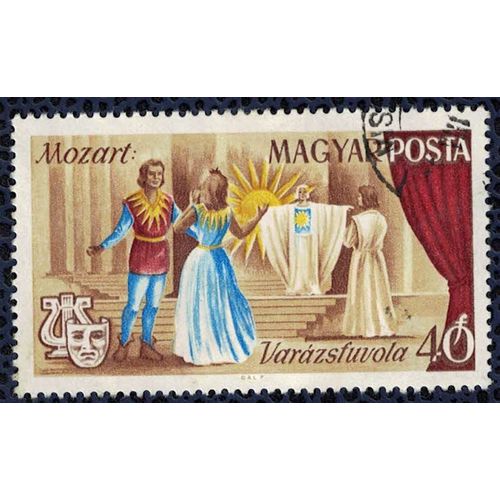Hongrie 1967 Oblitéré Used La Flûte Enchantée De Mozart