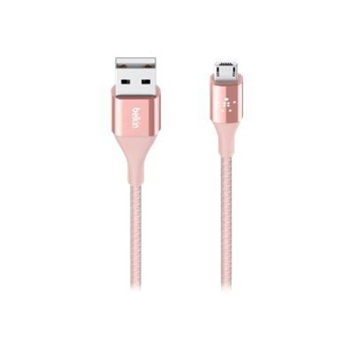 Belkin MIXIT DuraTek - Câble USB - Micro-USB de type B (M) pour USB (M) - USB 2.0 - 2.4 A - 1.22 m - rose gold