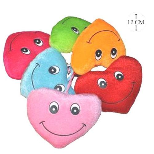 1 Peluche C¿Ur Visage 12 Cm ( Couleurs Assorties)