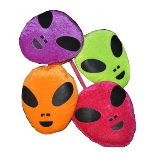 1 Peluche Alien Visage 12 Cm ( Couleurs Assorties)