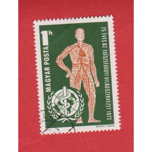 Timbre Hongrie Magyar Posta Medecine 1fr