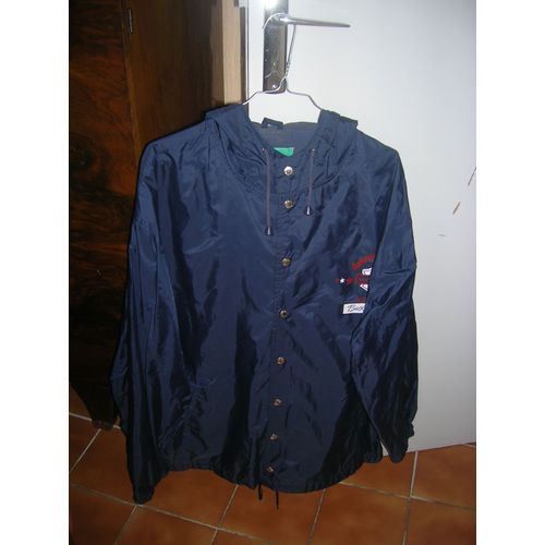 Parka John Fields À Capuche Polyamide Xl Bleu Marine