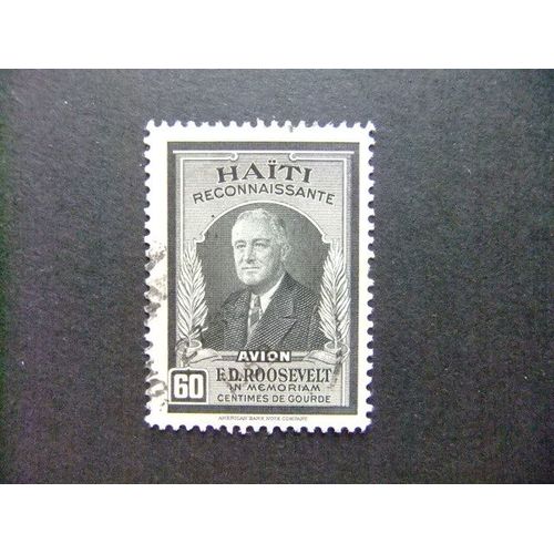 Haiti 1945 Presidente Roosevelt Yvert Pa 34 Fu
