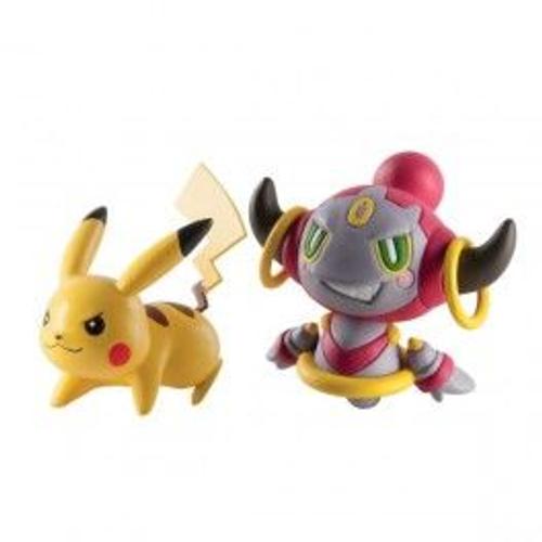 Pokemon - Hoopa Vs Pikachu - Figurine 6 Cm