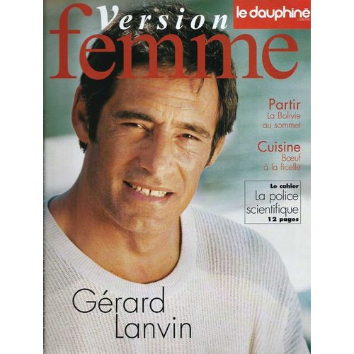 Femina N°2.545 - Coupure De Presse - Gérard Lanvin