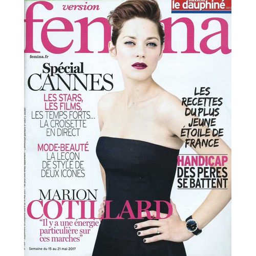 Femina N°789 - Coupure De Presse - Marion Cotillard