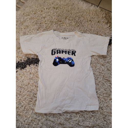 T-Shirt Gamer Sequins Réversibles 5 Ans