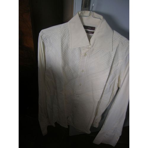 Chemise Zara Coton L Blanc Cassé