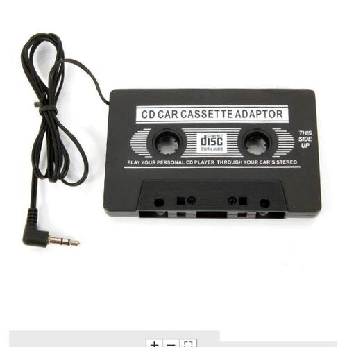 Adaptateur de Cassette Audio stéréo noir, 3.5 cm, pour téléphone, lecteur  CD MP3, avec prise Jack 110mm, pour voiture - AliExpress