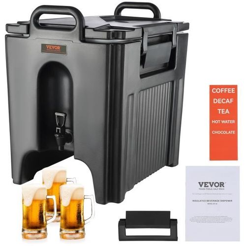 Distributeur thermostatique -VEVOR- 515 x 420 x 560mm 37,6L Avec robinet portable,Conservation non électrique pendant 10 heures